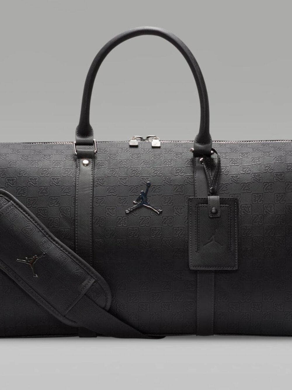 Jordan 23 Monogram Black Duffel Weekender Travel Bag